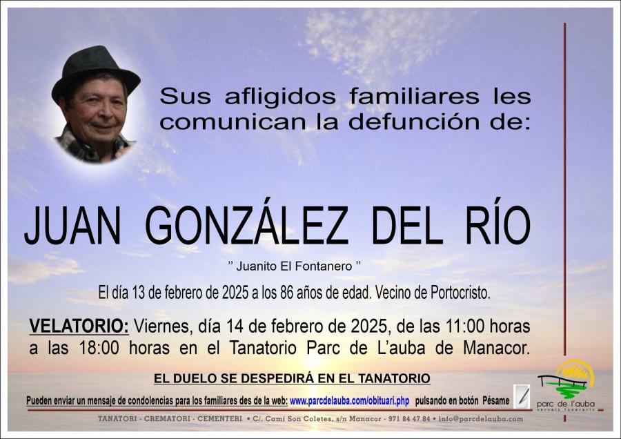 JUAN GONZÁLEZ DEL RÍO
