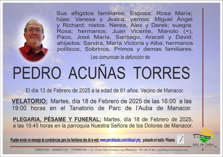 PEDRO ACUÑAS TORRES