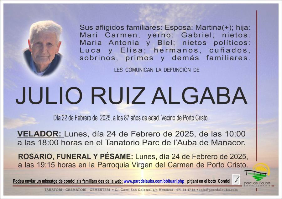 JULIO RUIZ ALGABA