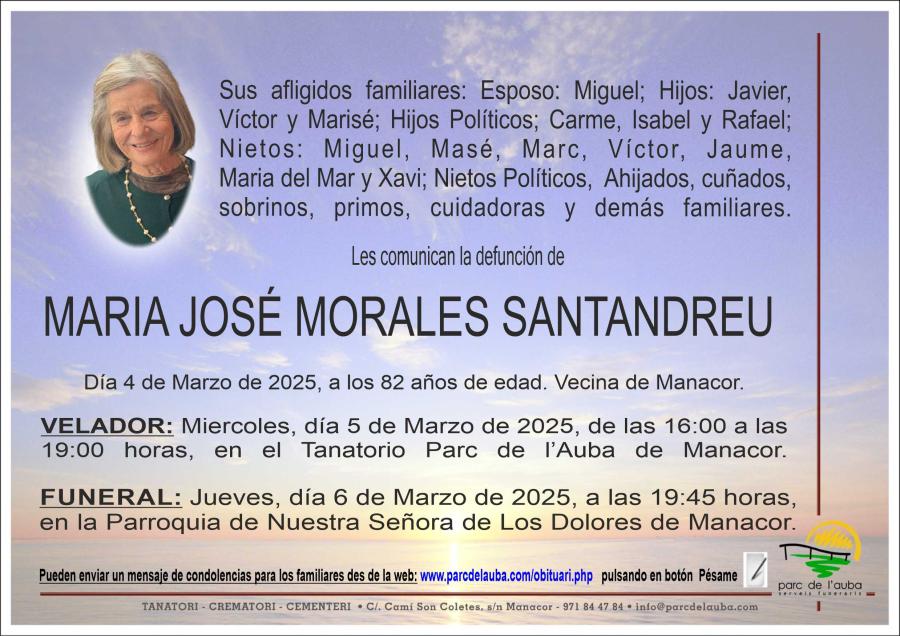MARIA JOSÉ  MORALES SANTANDREU