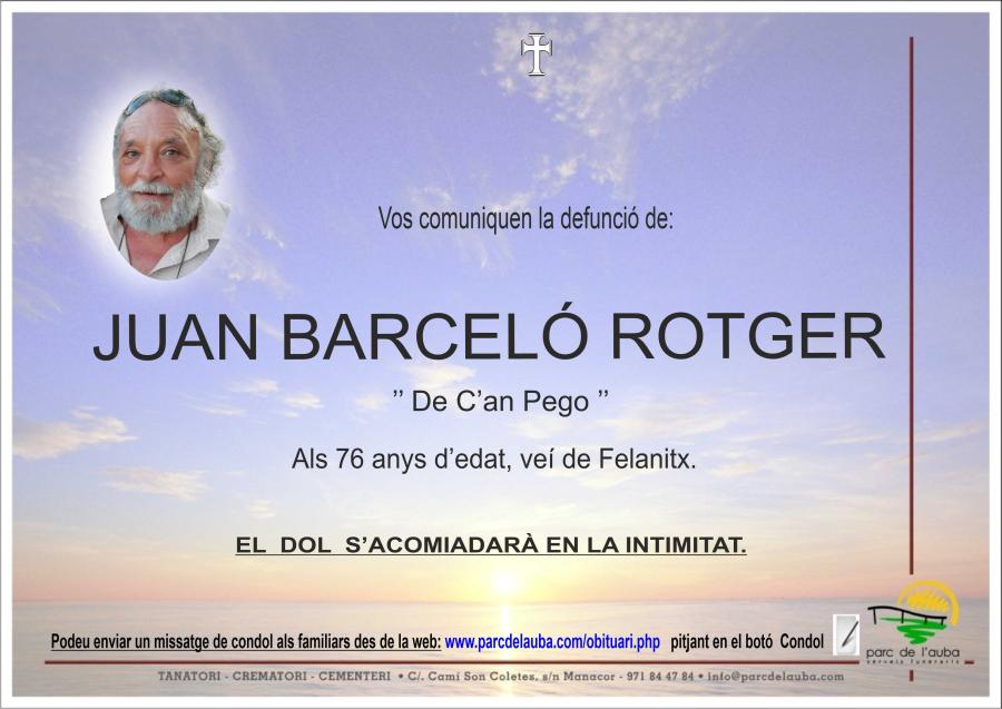 JUAN BARCELÓ ROTGER