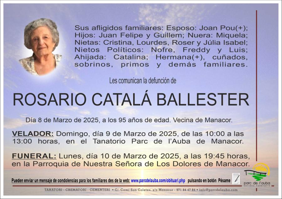 ROSARIO  CATALÁ BALLESTER