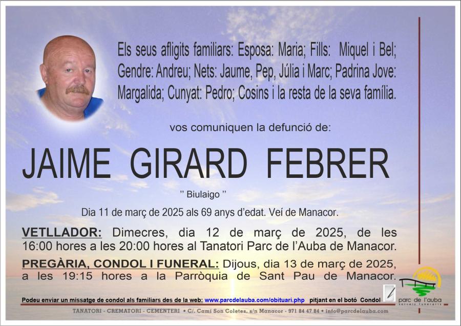 JAIME  GIRARD FEBRER
