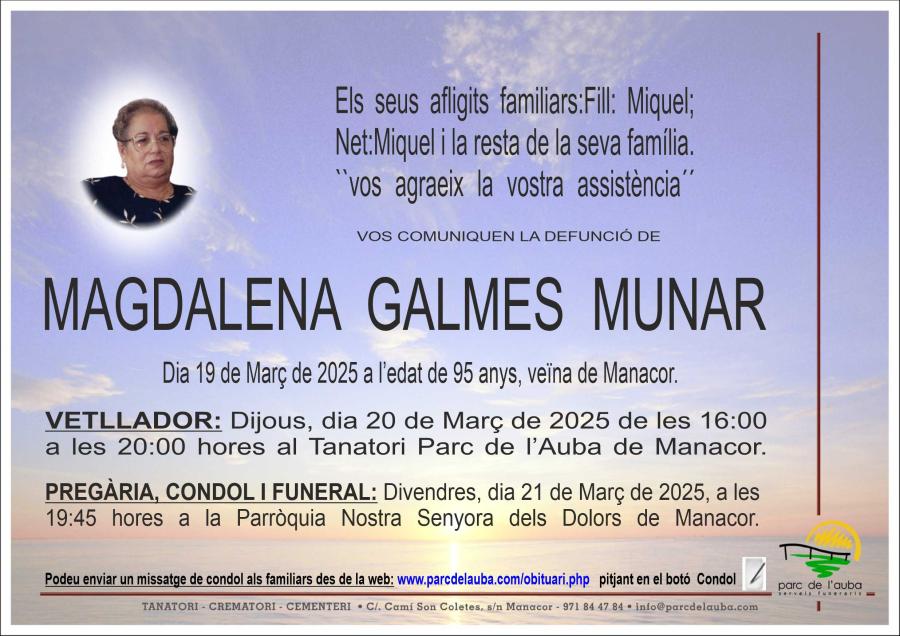 MAGDALENA GALMES MUNAR