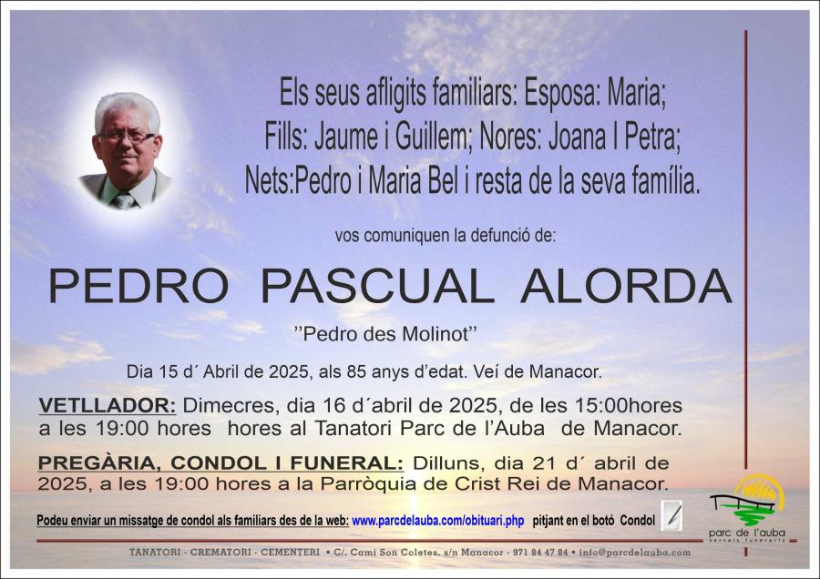 PEDRO PASCUAL ALORDA