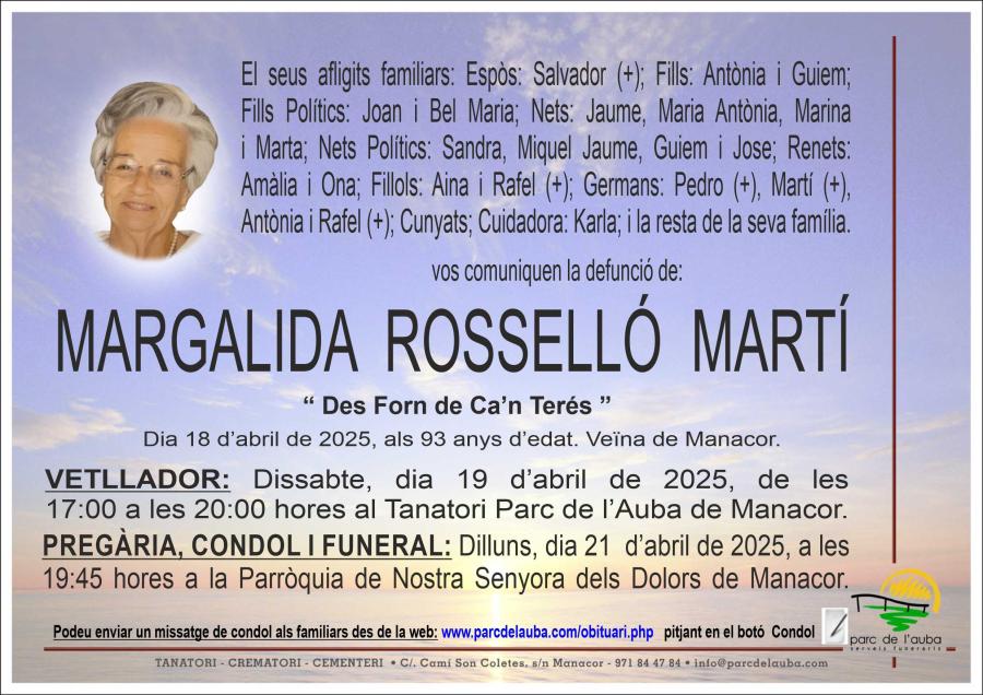 MARGALIDA ROSSELLÓ MARTÍ