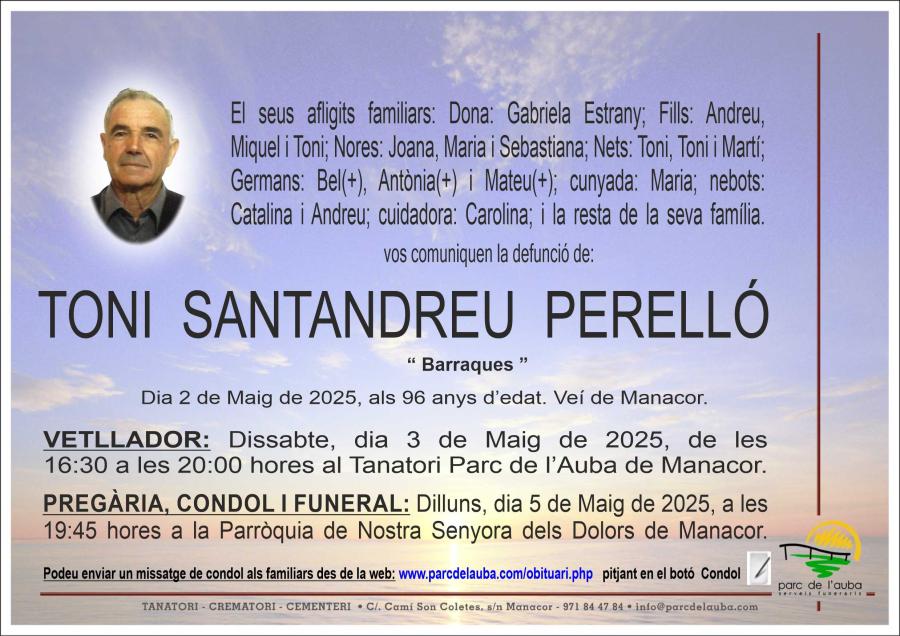 TONI SANTANDREU PERELLÓ