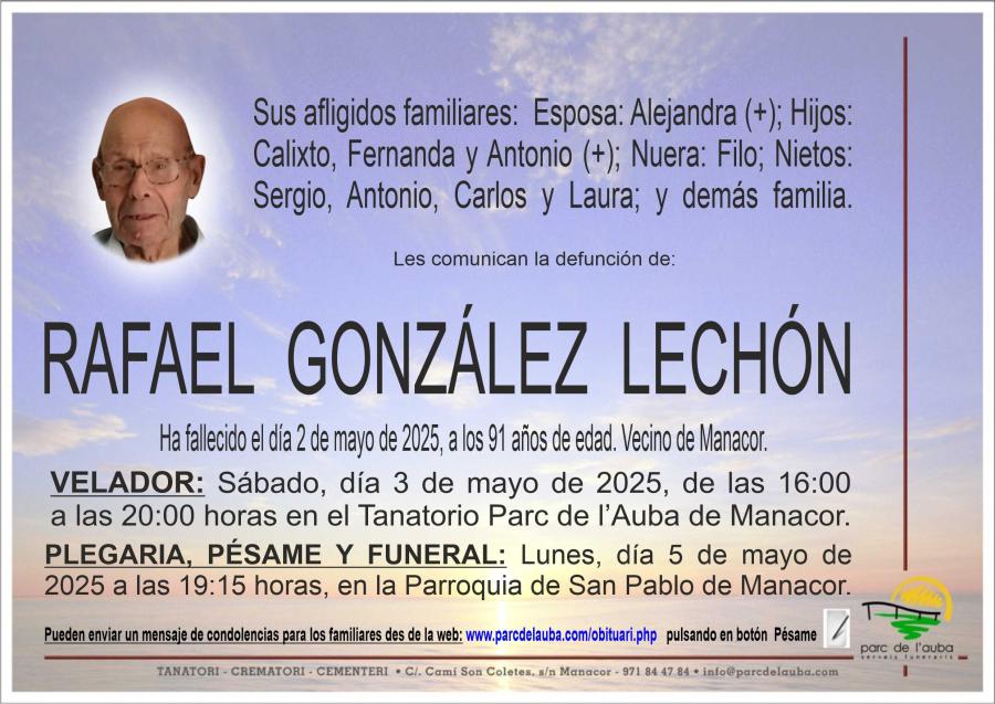 RAFAEL GONZÁLEZ LECHÓN