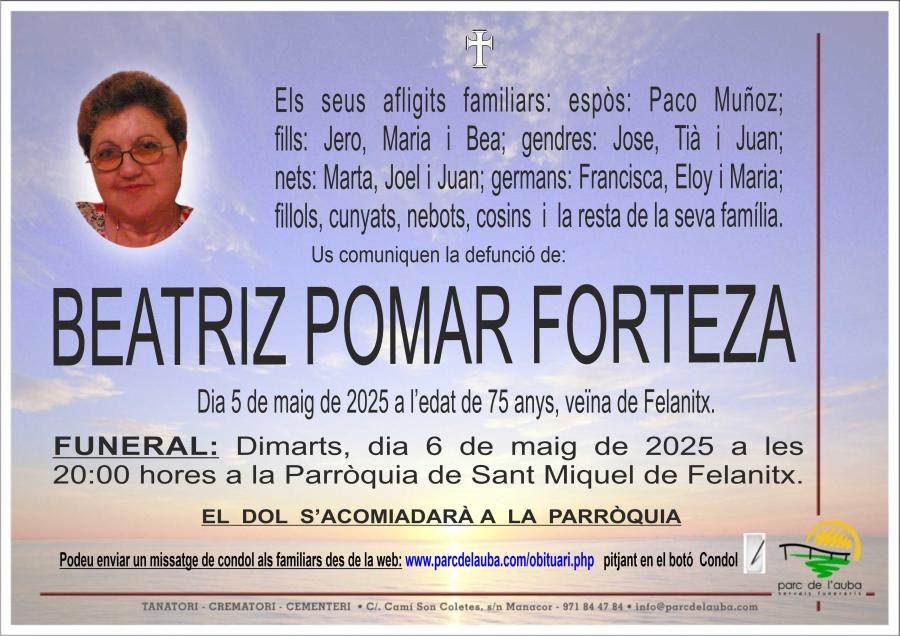 BEATRIZ  POMAR FORTEZA