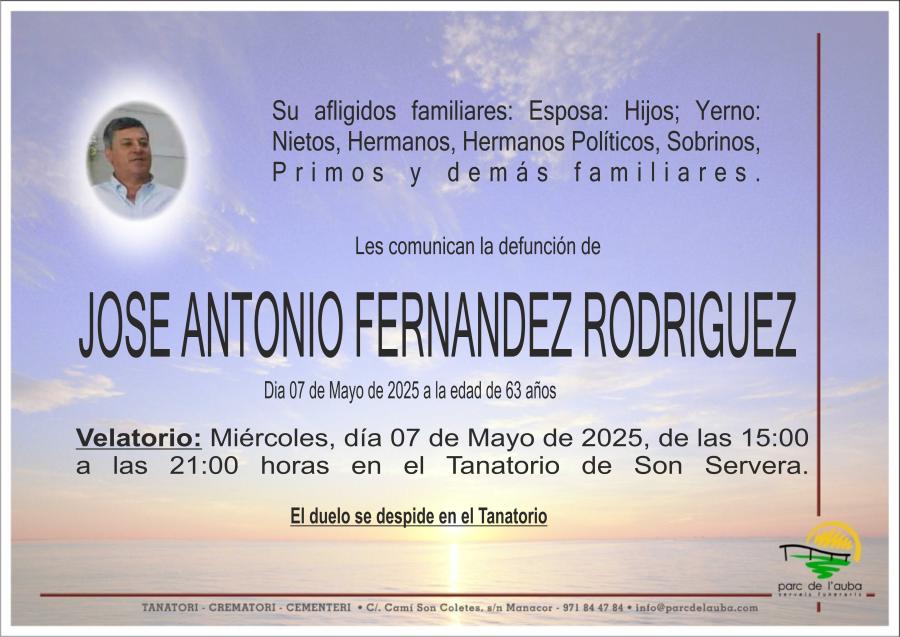 JOSÉ ANTONIO FERNÁNDEZ RODRIGUEZ