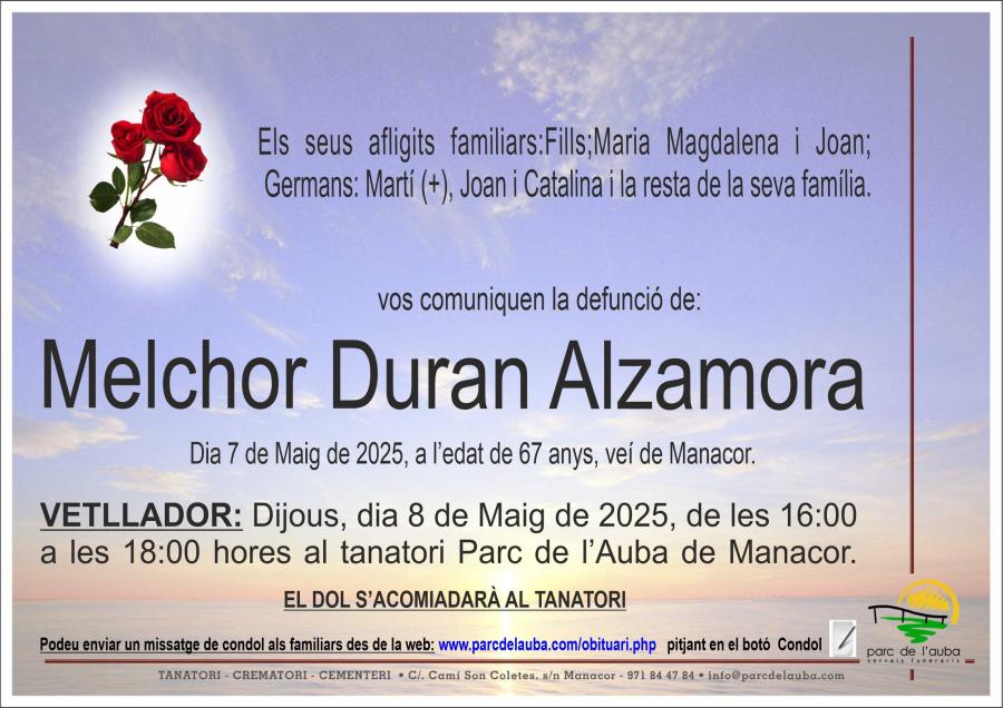 MELCHOR DURAN ALZAMORA