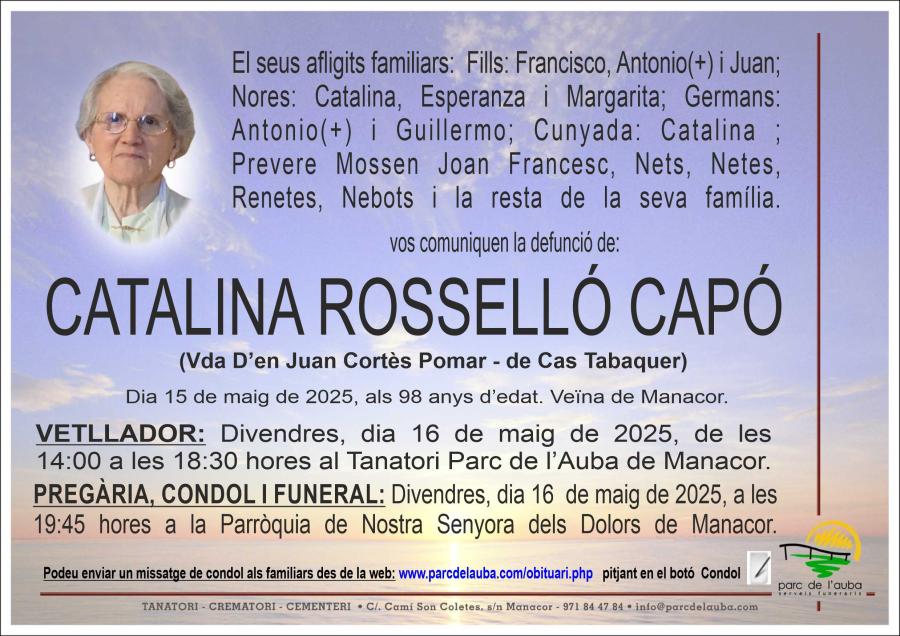 CATALINA ROSSELLÓ CAPÓ