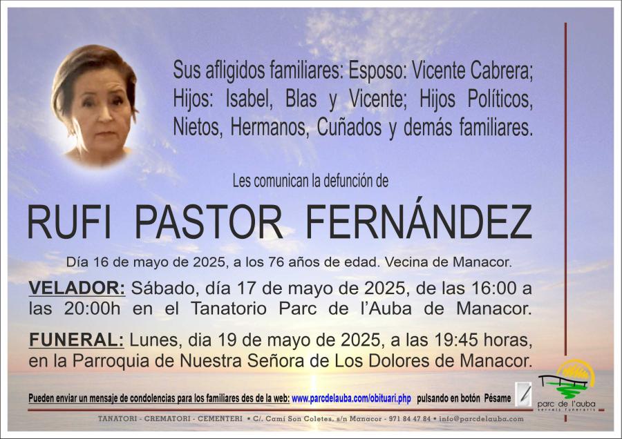 RUFI PASTOR FERNÁNDEZ