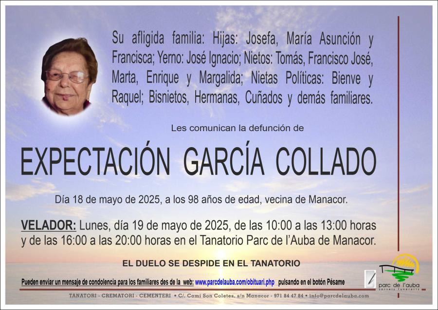 EXPECTACION GARCÍA COLLADO