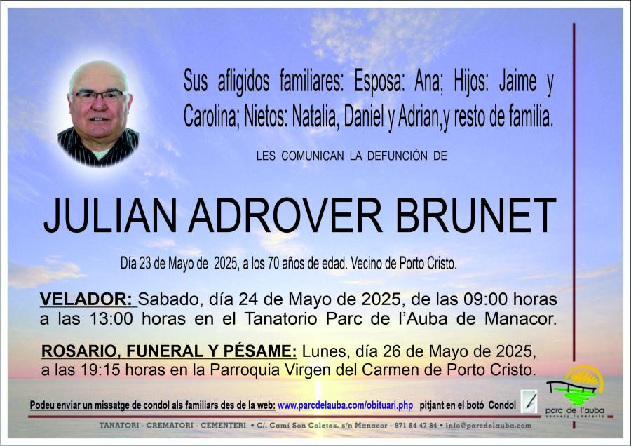 JULIAN ADROVER BRUNET