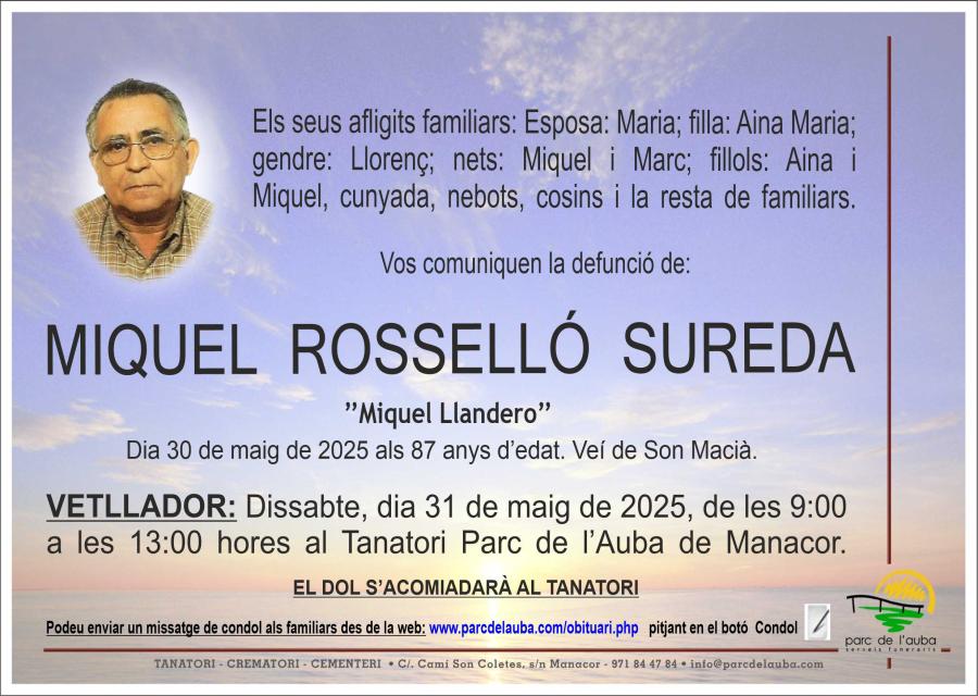 MIQUEL ROSSELLO SUREDA
