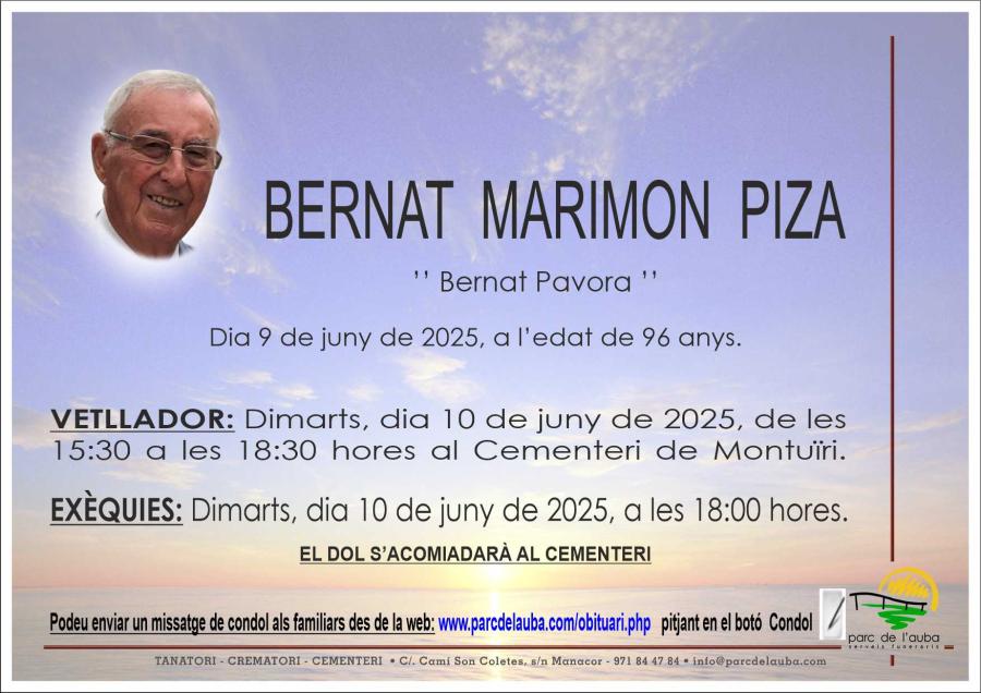 BERNAT MARIMON PIZA