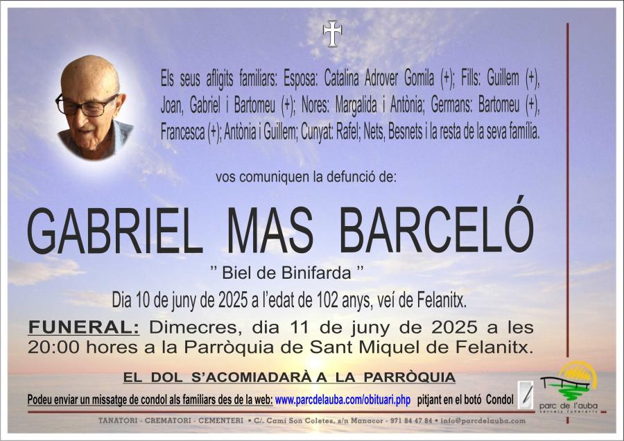 GABRIEL  MAS BARCELÓ