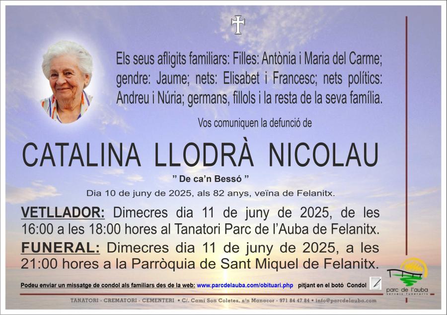 CATALINA LLODRÀ NICOLAU