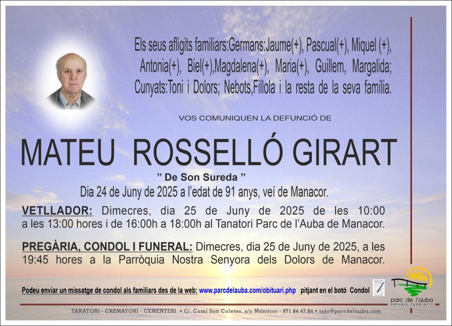 MATEU ROSSELLO GIRART