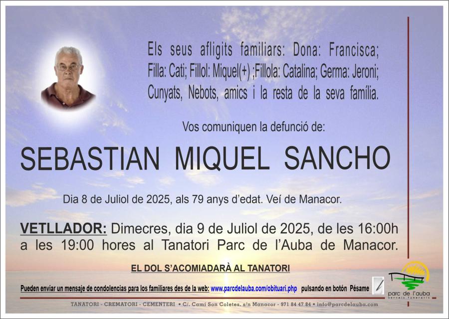 SEBASTIÀ MIQUEL SANCHO