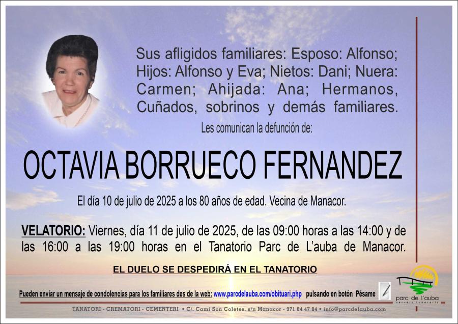 OCTAVIA BORRUECO FERNANDEZ