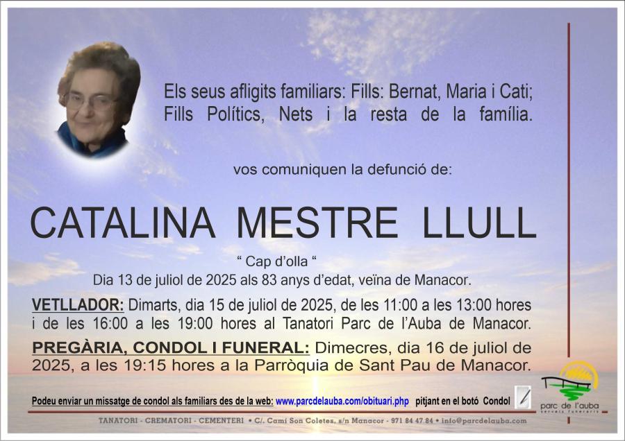 CATALINA MESTRE LLULL