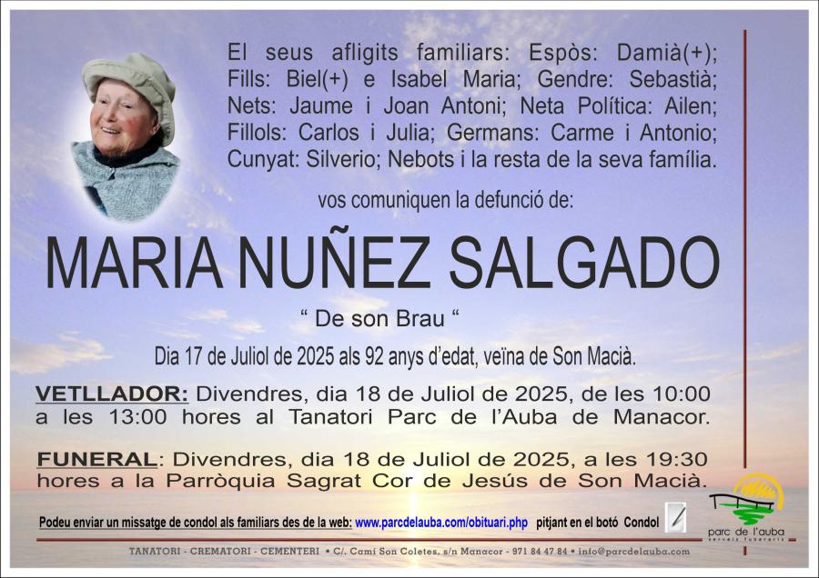 MARIA  NUÑEZ SALGADO