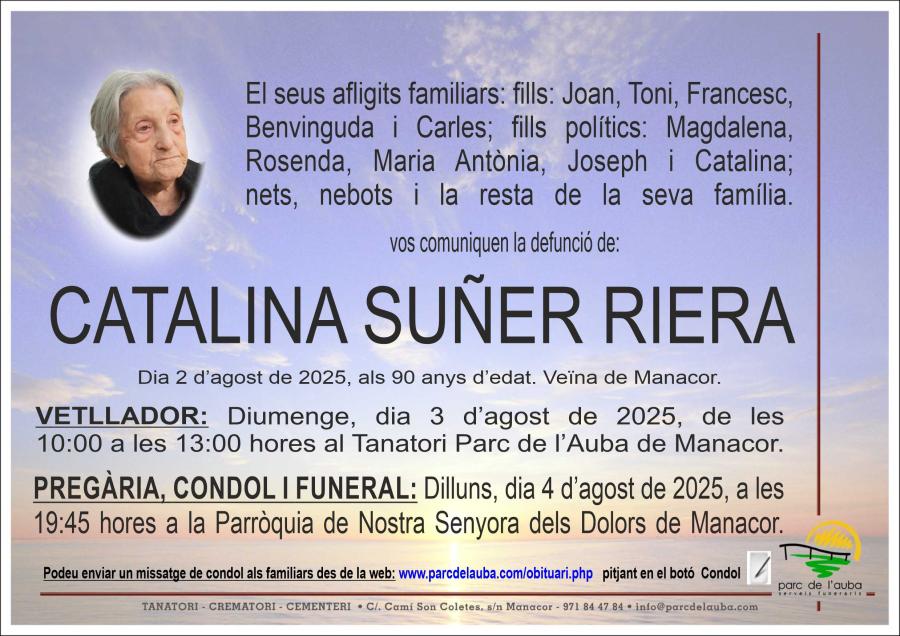 CATALINA  SUÑER RIERA