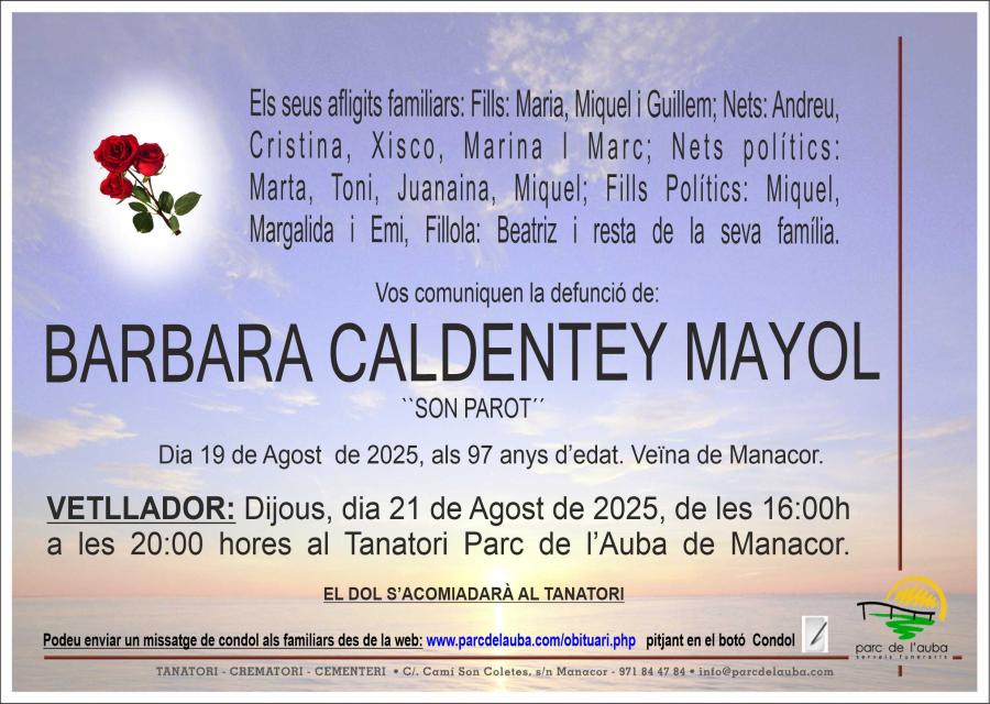 BARBARA CALDENTEY MAYOL