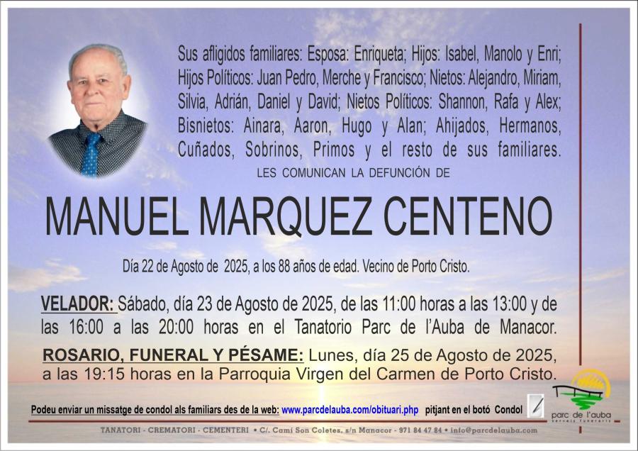 MANUEL MARQUEZ CENTENO