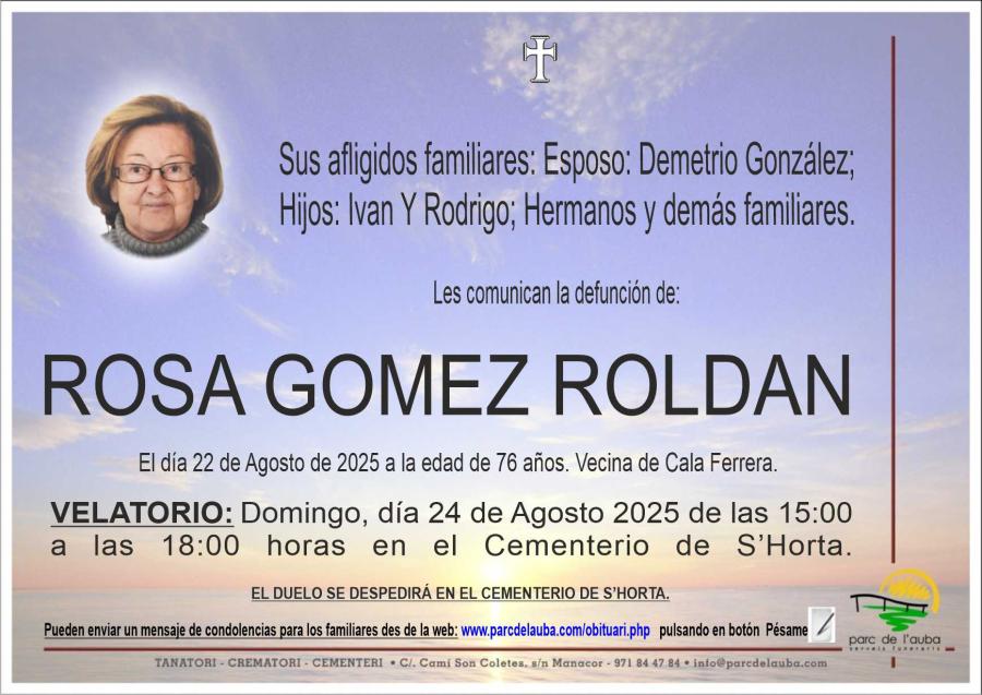 ROSA GOMEZ ROLDAN