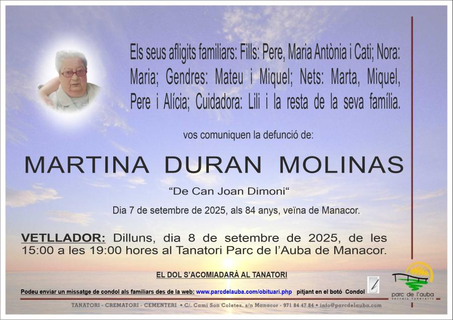 MARTINA DURAN MOLINA