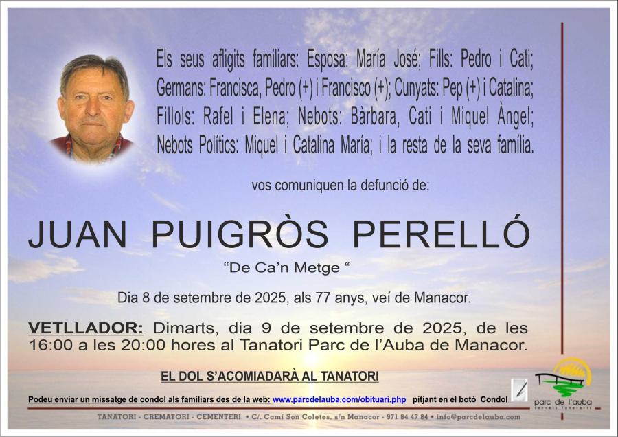 JUAN PUIGRÒS PERELLÓ