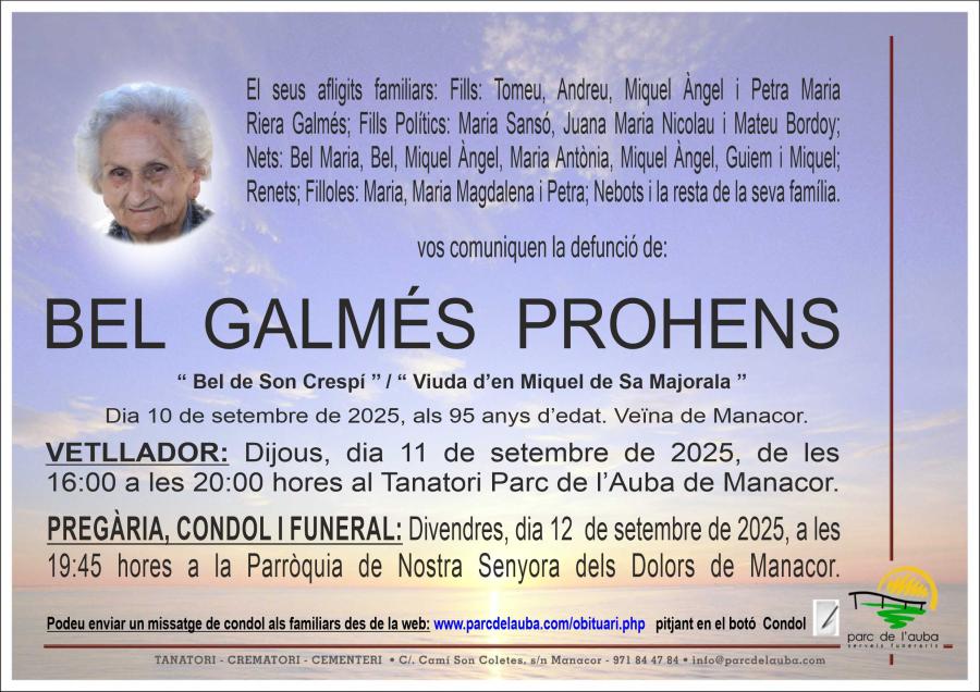 BEL GALMÉS PROHENS