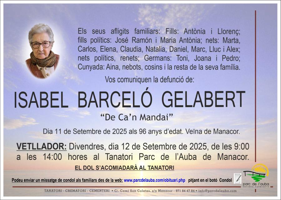 ISABEL BARCELÓ GELABERT