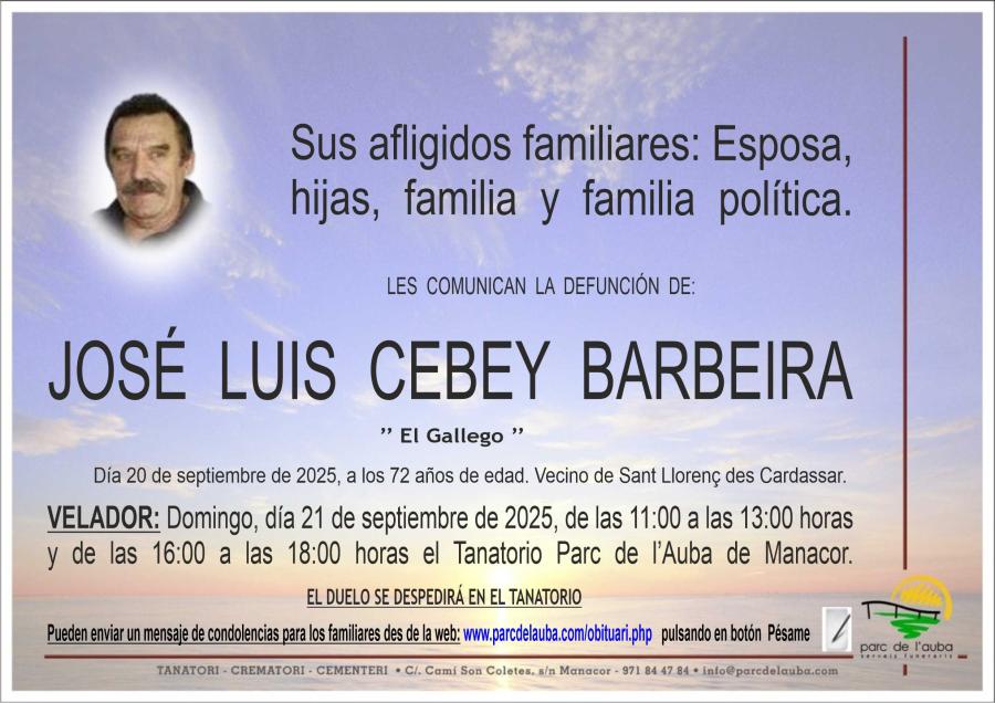 JOSÉ LUIS CEBEY BARBEIRA