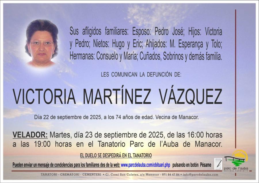 VICTORIA MARTÍNEZ VÁZQUEZ