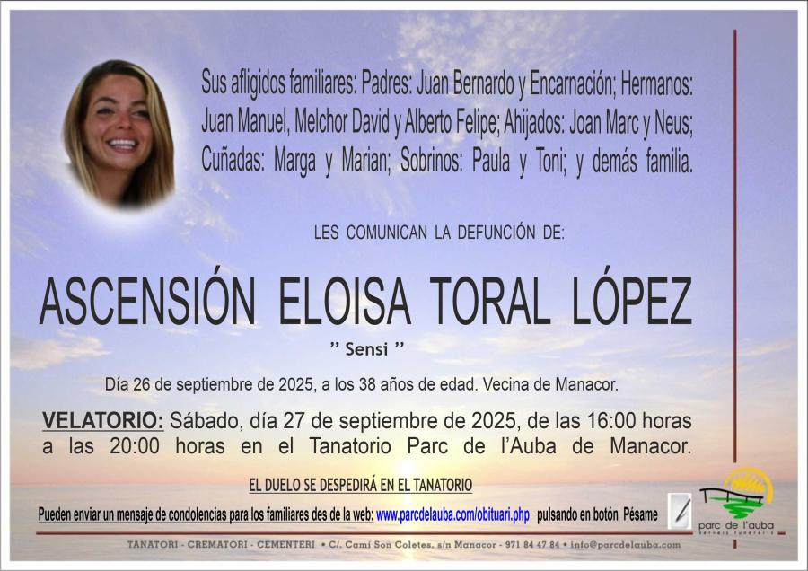 ASCENSIÓN ELOISA TORAL LÓPEZ