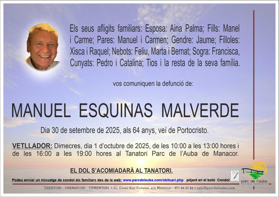 MANUEL ESQUINAS MALVERDE
