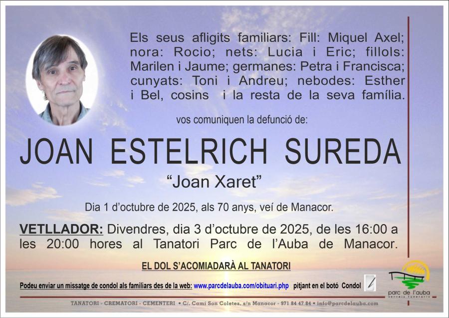 JOAN ESTELRICH SUREDA