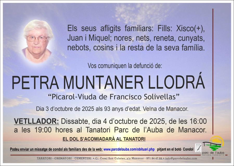 PETRA MUNTANER LLODRÁ