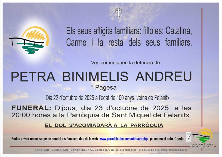 PETRA BINIMELIS ANDREU