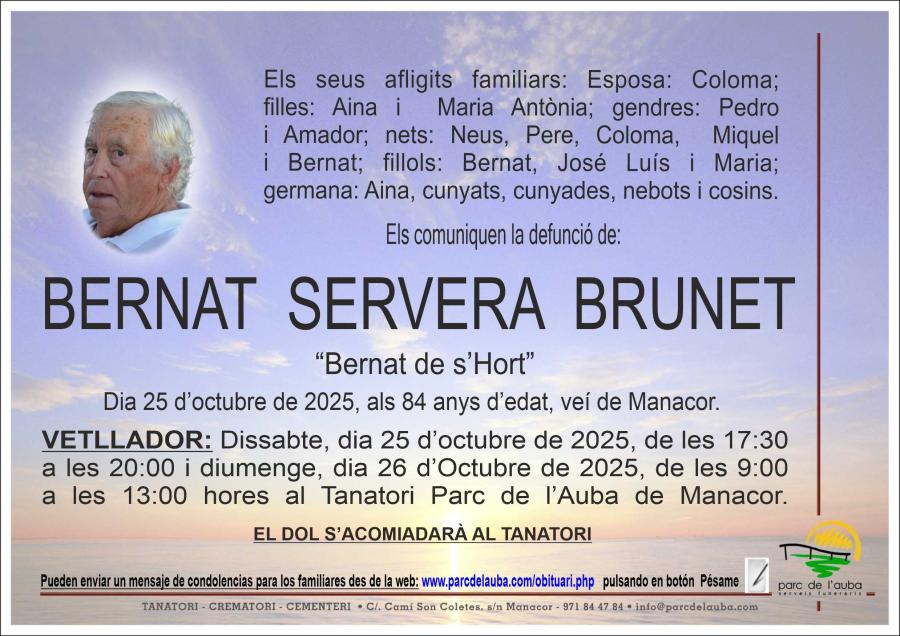 BERNAT SERVERA BRUNET