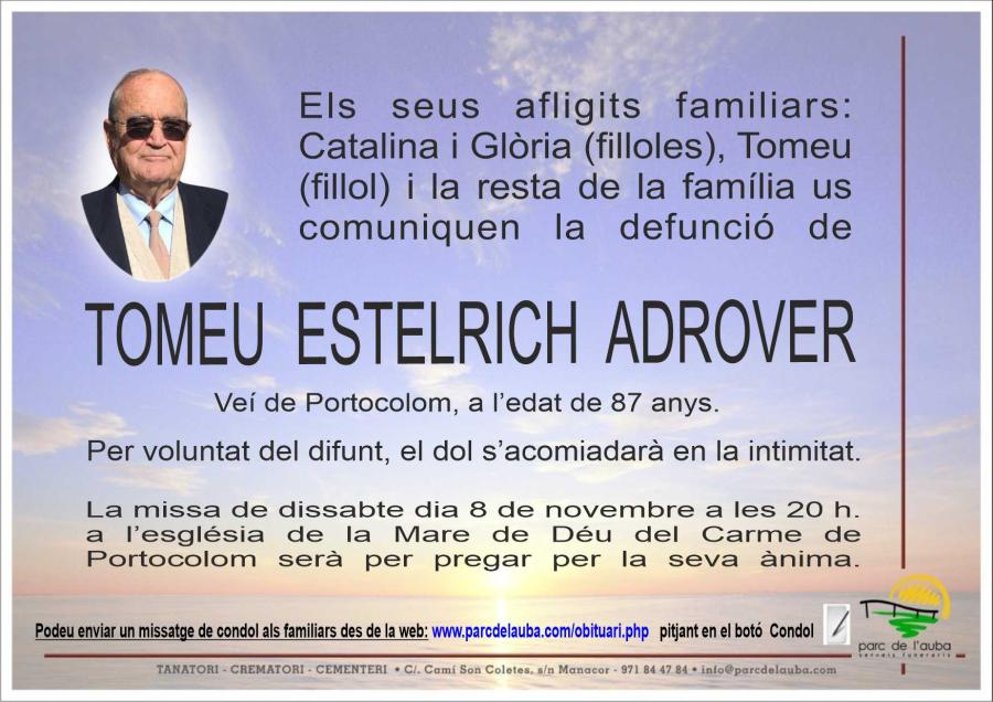 TOMEU ESTELRICH  ADROVER