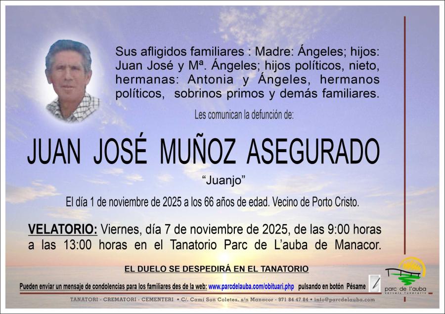 JUAN JOSÉ MUÑOZ ASEGURADO