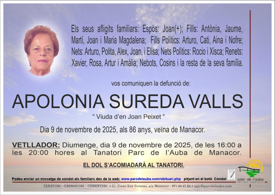 APOLONIA SUREDA VALLS