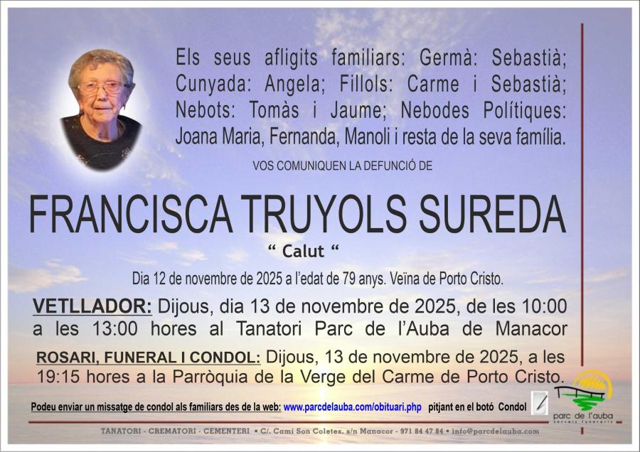 FRANCISCA  TRUYOLS SUREDA