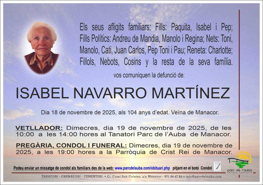 ISABEL NAVARRO MARTÍNEZ