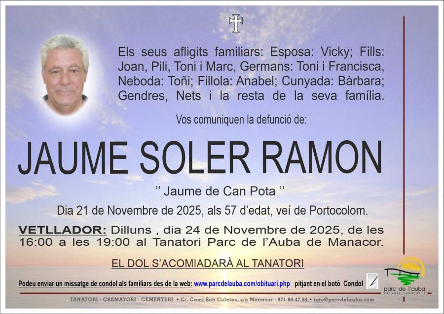 JAUME SOLER RAMON